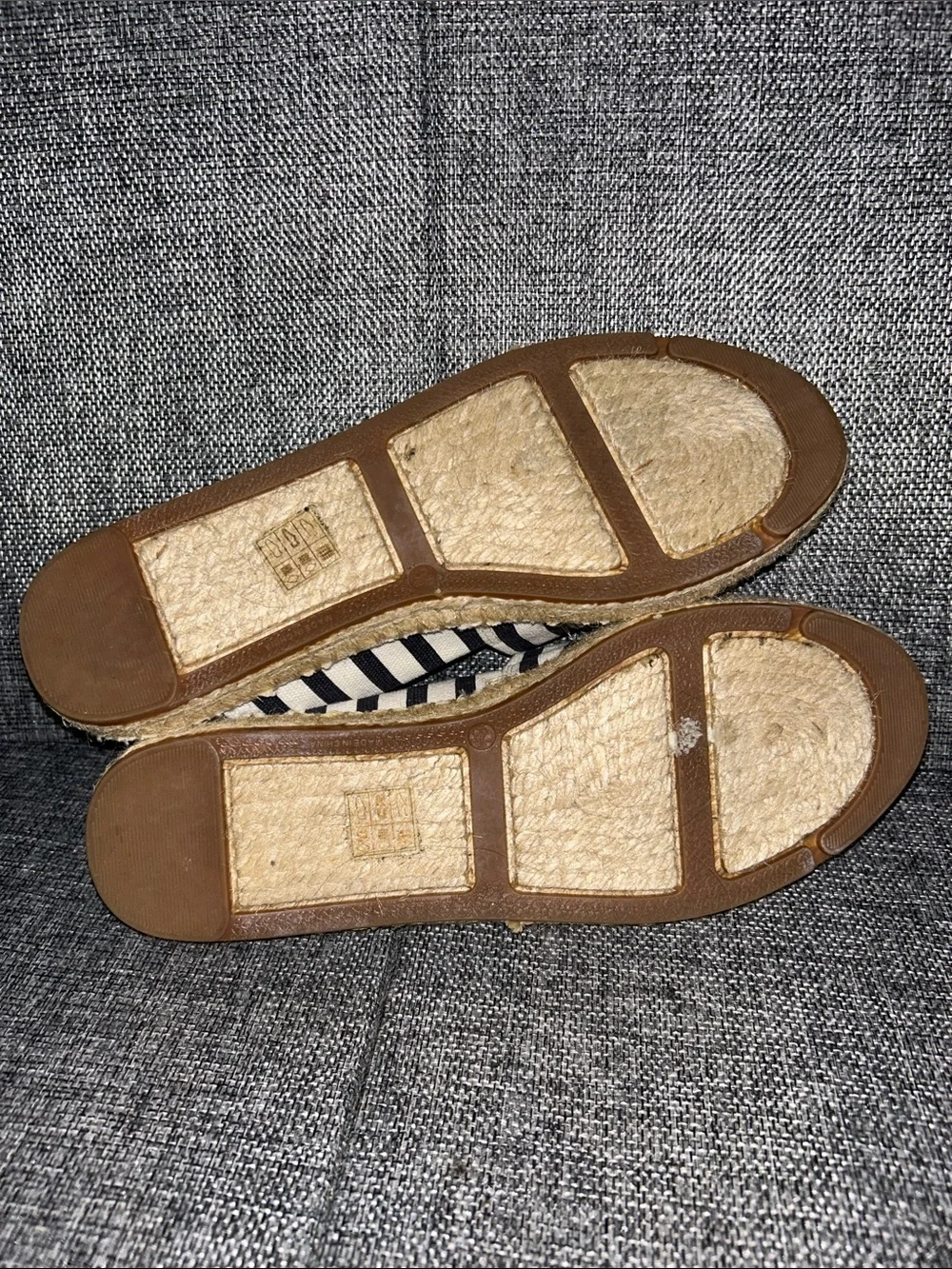 NEW - J. Crew Navy and White Striped Espadrille Flats